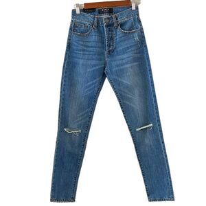 DSTLD Distressed Button Fly Mom Jean Size 25